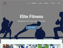 Tablet Screenshot of elitefitnessconcepts.com